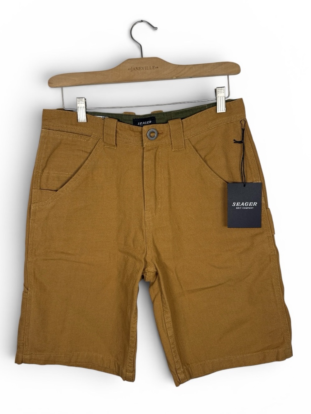 Bison Strong Boson Heavyweight Canvas 9” Shorts in Bronze NEW M400 Sz 31